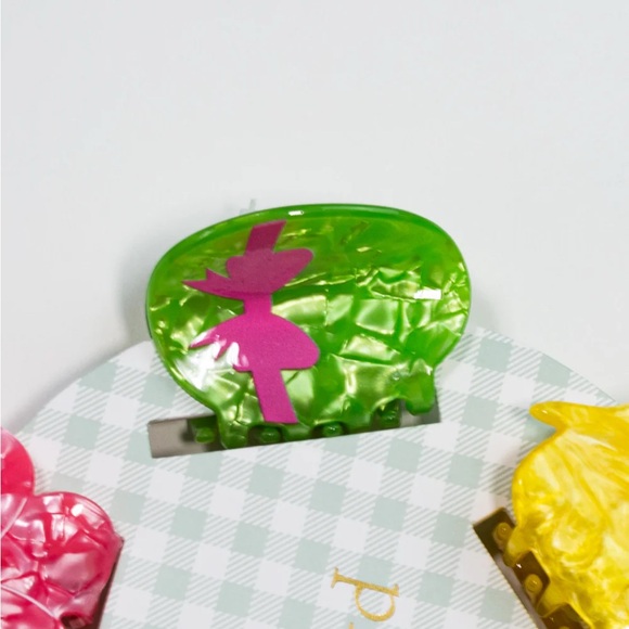 NWT 🐰🐣🌸🥕Piper K Easter Hair Claws Clips set of 5 - Picture 8 of 13